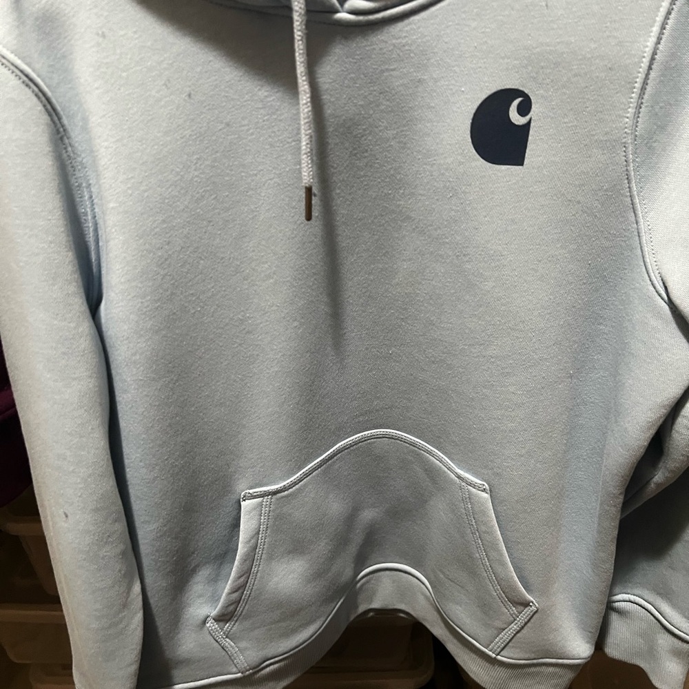 Carhartt womens Heather Gray Hoodie - Picture 4 of 5